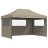 vidaXL Tenda Party 292 x 440 x 315 cm Tortora Tessuto Oxford