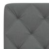 vidaXL Cuscino Testiera Grigio Scuro 100 cm in Tessuto