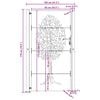 vidaXL Cancello da giardino 100x175 cm in acciaio Corten con design ad albero