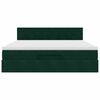 vidaXL Struttura Letto Pouf con Materasso 160x200 cm in Velluto