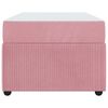 vidaXL Struttura del letto con materasso Rosa 80 x 200 cm Tessuto
