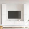 vidaXL Set Mobili Porta TV 6 pz Bianco in Legno Multistrato