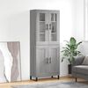vidaXL Credenza Grigio Sonoma 69,5x34x180 cm in Legno Multistrato