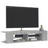 vidaXL Mobile Porta TV con Luci LED Grigio Sonoma 135x39x30 cm
