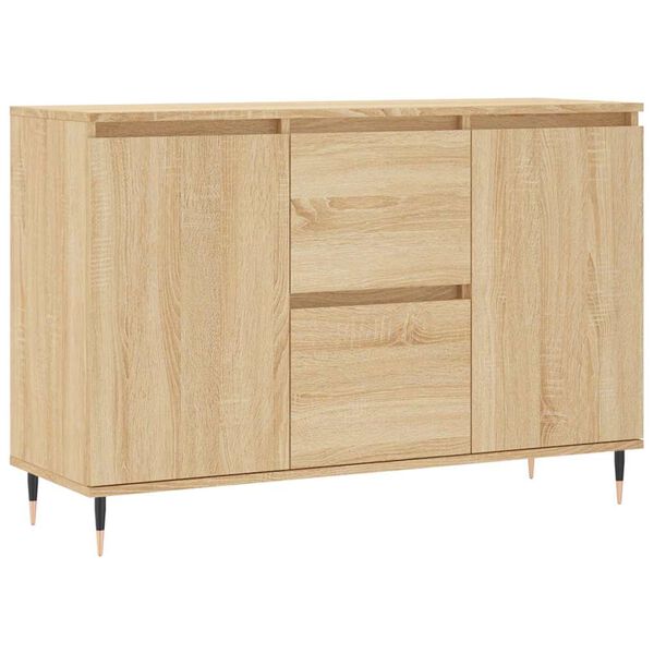vidaXL Credenza Rovere Sonoma 101,5x35x70 cm in Legno Multistrato