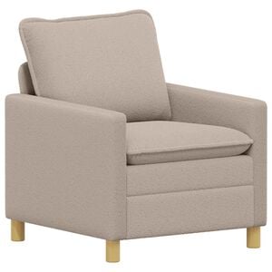 vidaXL Divano Grigio Chiaro 76 x 81 x 87,5 cm Tessuto