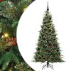 vidaXL Albero di Natale Artificiale con Rami Pieghevoli Verde 180 cm