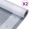 vidaXL Teloni Leno 2 pz 260 g/m&sup2; 4x10 m Bianchi