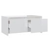 vidaXL Tavolino da Salotto Bianco Lucido 90x50x41,5 cm in Truciolato