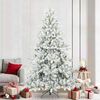 vidaXL Albero di Natale Artificiale con Rami Pieghevoli Bianco 240 cm
