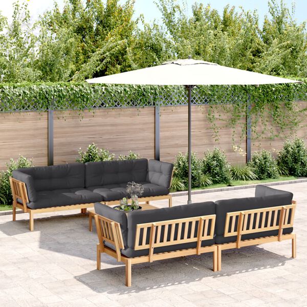 vidaXL Set Divano Pallet Giardino 5pz con Cuscini Massello Acacia