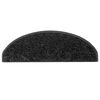 vidaXL Tappetini per scale 15 pz 65x21x4 cm Nero Semicircolari Grandi