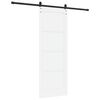 vidaXL Porta scorrevole Bianco 78 x 211 cm Pino massello
