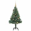 vidaXL Albero Natale Artificiale 150 LED Palline e Neve Fioccata 150cm