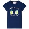 Maglietta da Bambina Blu Marino 128