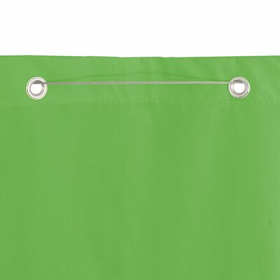 vidaXL Paravento per Balcone Verde Chiaro 100x240 cm in Tessuto Oxford