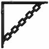 vidaXL Supporti per mensole da parete 12 pz Nero 21 x 21 x 3,5 cm