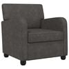 vidaXL Poltrona Nero antico Similpelle