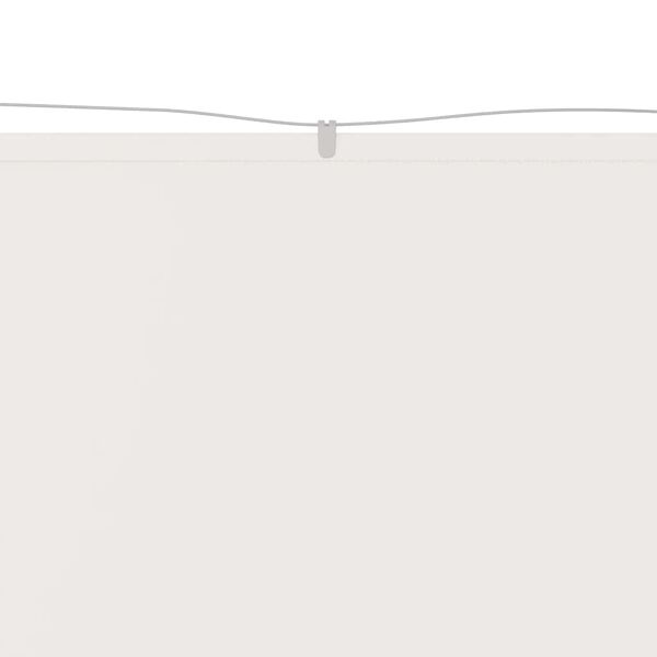 vidaXL Paravento Verticale Bianco 60x600 cm Tessuto Oxford