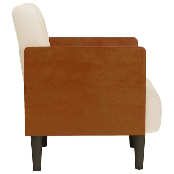 vidaXL Divano Sedia con Braccioli 55 cm Lino