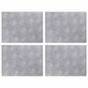 vidaXL Gradini per Scale 4 pz 40 x 30 cm Argento Alluminio