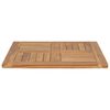 vidaXL Piano del Tavolo in Legno Massello di Teak 60x60x2,5 cm