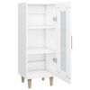 vidaXL Credenza Bianca 34,5x34x90 cm in Legno Multistrato