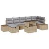 vidaXL Set Divano da Giardino 8 pz polyrattan