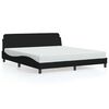 vidaXL Struttura letto Dover Nera 180x200 cm in Tessuto
