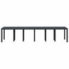 vidaXL Tavolo da Giardino Antracite 350 x 100 x 74 cm polyrattan