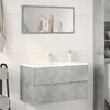 vidaXL Mobile Lavabo Grigio Cemento 90x38,5x45 cm in Legno Multistrato