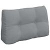 vidaXL Cuscino per Schiena Grigio chiaro 80 x 24 x 50 cm Tessuto
