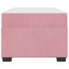 vidaXL Struttura del letto con materasso Rosa 90 x 200 cm Tessuto