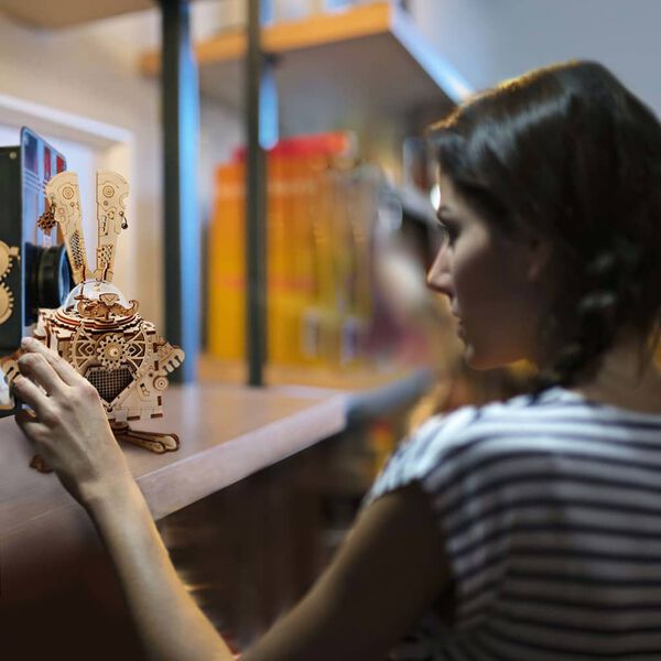 Robotime Kit Carillon Fai-da-te Modello Steampunk Bunny