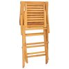 vidaXL Sedie pieghevoli, 4 pezzi, 56x63x90 cm, in legno massello di teak