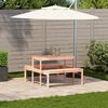 vidaXL Tavolo da Picnic 110x134x75 cm in Legno Massello di Douglas