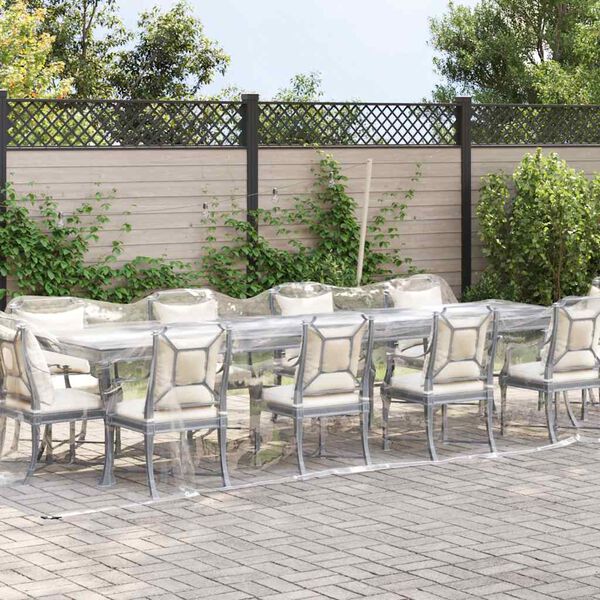 vidaXL Telone Trasparente con Occhielli 3x6 m in PVC