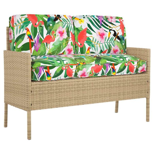 vidaXL Set di Cuscini Floreale 3 pcs Multicolore Tessuto Oxford