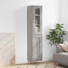 vidaXL Credenza Grigio Sonoma 34,5x34x180 cm in Legno Multistrato