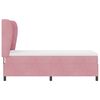 vidaXL Letto a molle con materasso Rosa 200 x 80 cm Poliestere