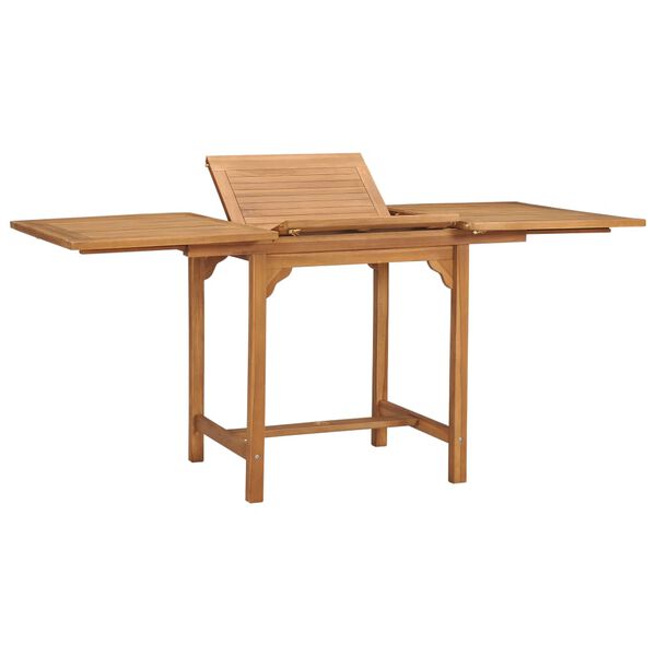 vidaXL Tavolo da Giardino Estensibile (110-160)x80x75 cm Massello Teak