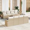 vidaXL Set Divano da Giardino Beige 55 x 55 x 37 cm polyrattan