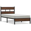 vidaXL Giroletto senza Materasso Rovere Marrone 75x190cm in Truciolato