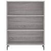 vidaXL Credenza Grigio Sonoma 69,5x32,5x180 cm Legno Multistrato