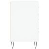 vidaXL Comodino Bianco 40x40x66 cm in Legno Multistrato