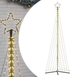 vidaXL Albero di Natale a LED 495 LED Bianco Caldo 300,5 cm