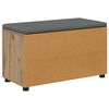 vidaXL Panca per ingresso con porta Rovere Artigianale 80 x 38 x 46 cm