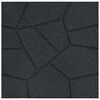 vidaXL Pietra da Passo 6 pcs Nero 40,5 x 40,5 x 2 cm Gomma