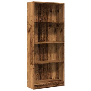 vidaXL Libreria Legno Antico 60x24x143 cm in Legno Multistrato