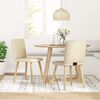 vidaXL Sedie da Pranzo 2 pz Crema in Tessuto
